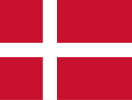 Det danske flag som sprogvælger for dansk indhold.